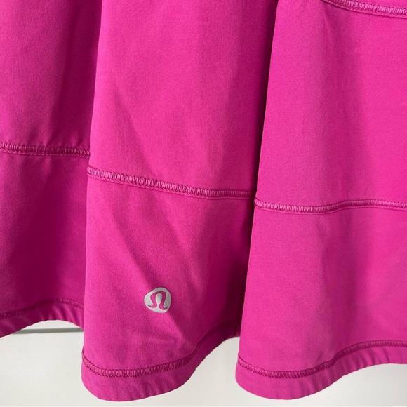 Lululemon pace rival mid rise skirt *tall ripened raspberry women's size 10 - Picture 4 of 6